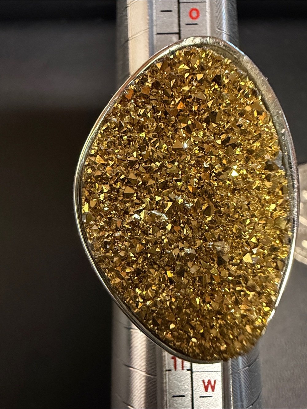 Gold Druzy Statement Ring - Women Jewelry